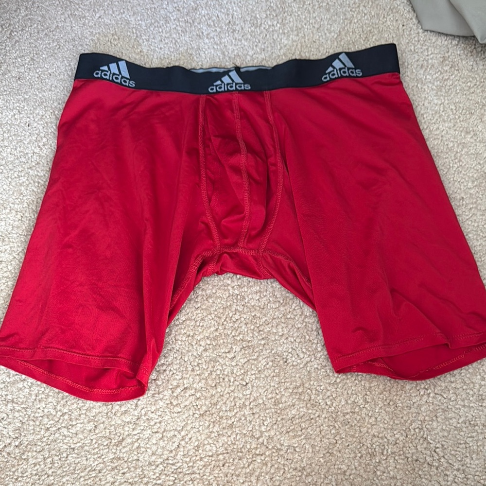 Adidas Men's Red Boxer Briefs